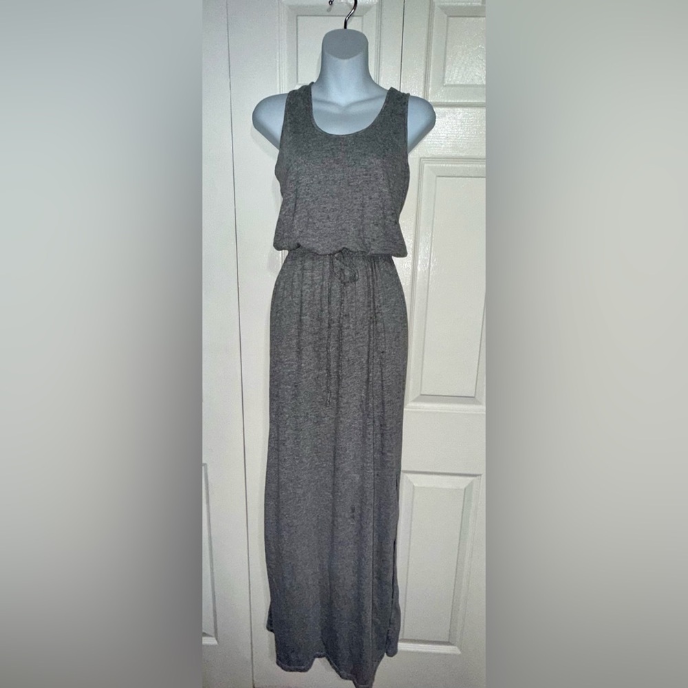 LANSTON‎ STRAIGHT DRESS Elegant Gray Maxi Dress SIZE XS